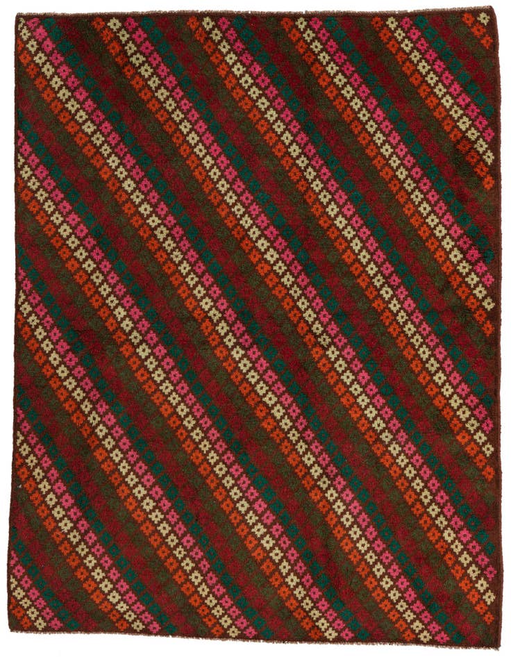 Detail image of 4' 10 x 6' 6 Hand Knotted Balouch Wool Rug