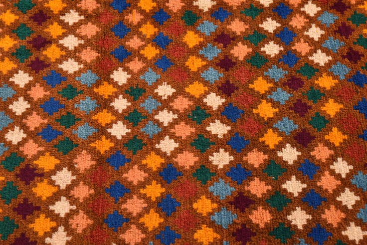 Detail image of 6' 5 x 7' 10 Hand Knotted Balouch Wool Rug