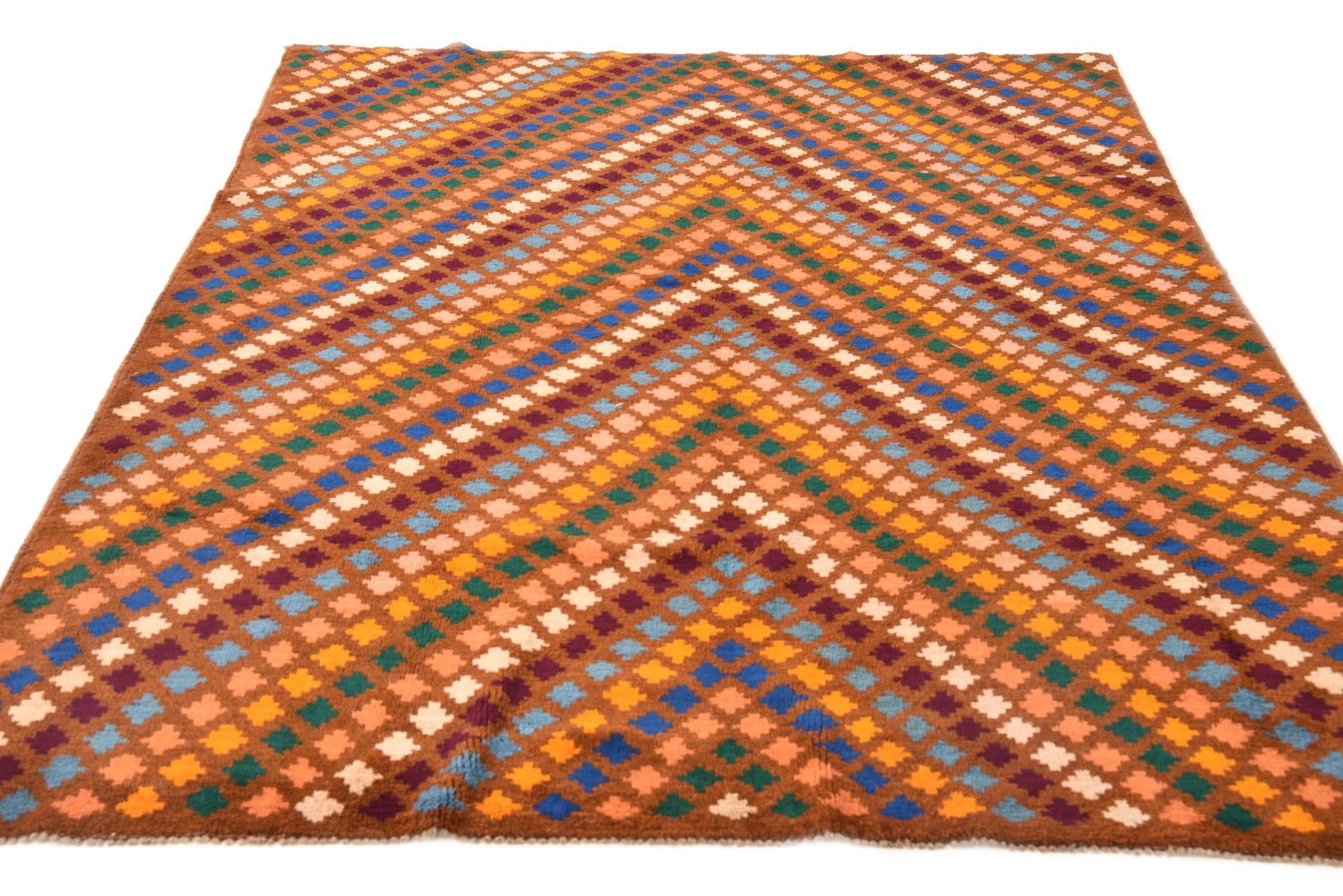 6' 2 x 8' 4 Hand Knotted Balouch Wool Rug