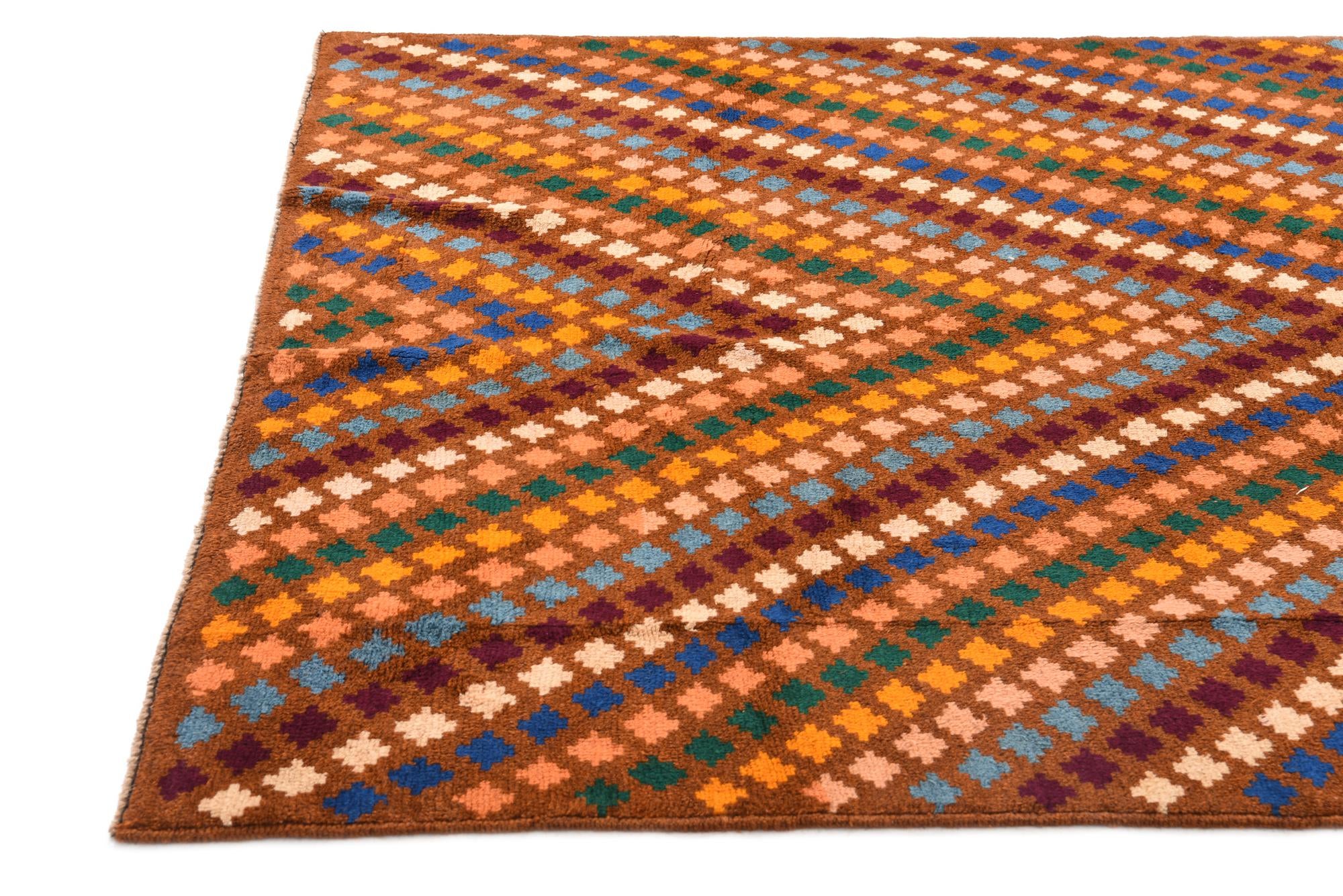 6' 2 x 8' 4 Hand Knotted Balouch Wool Rug