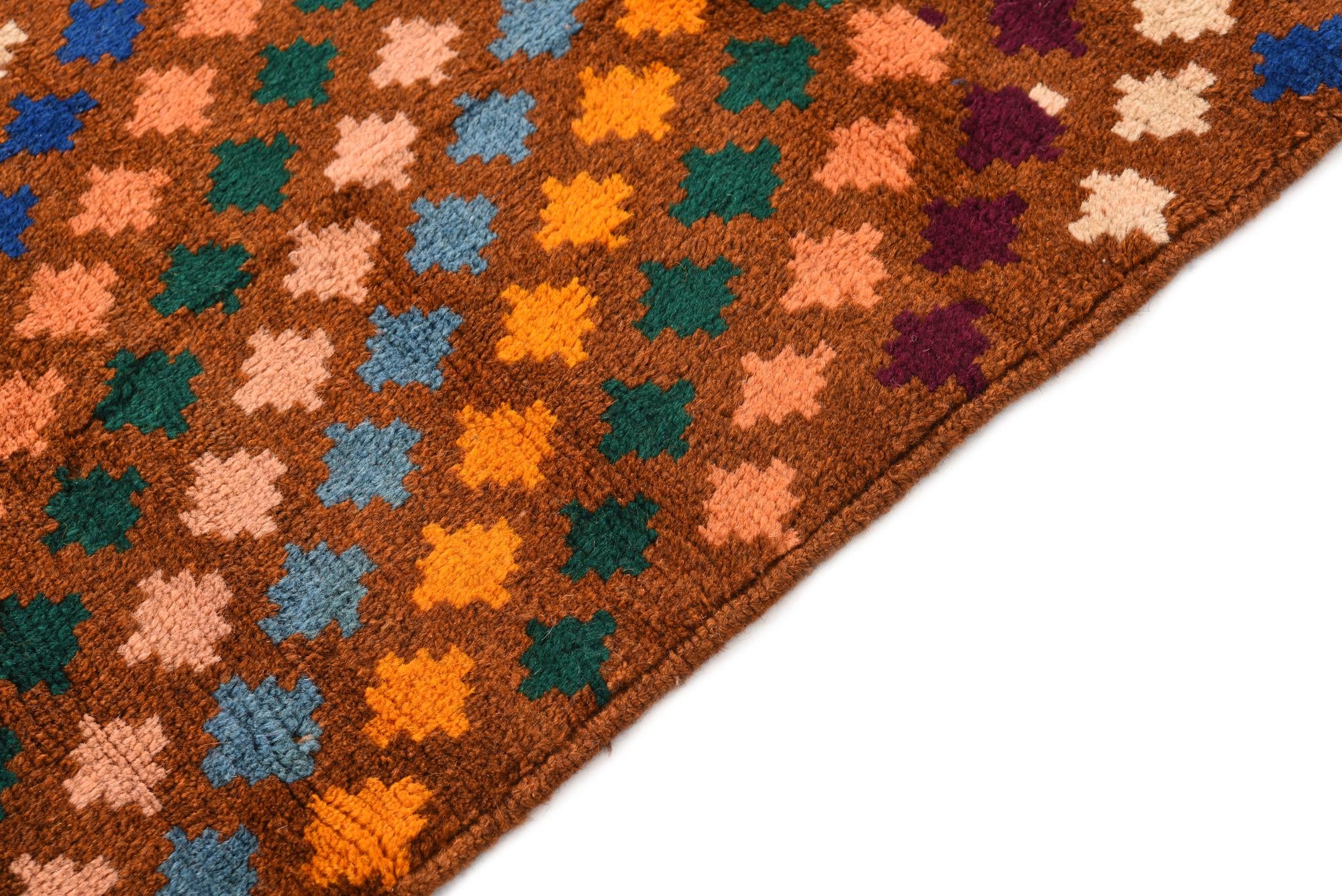 6' 2 x 8' 4 Hand Knotted Balouch Wool Rug