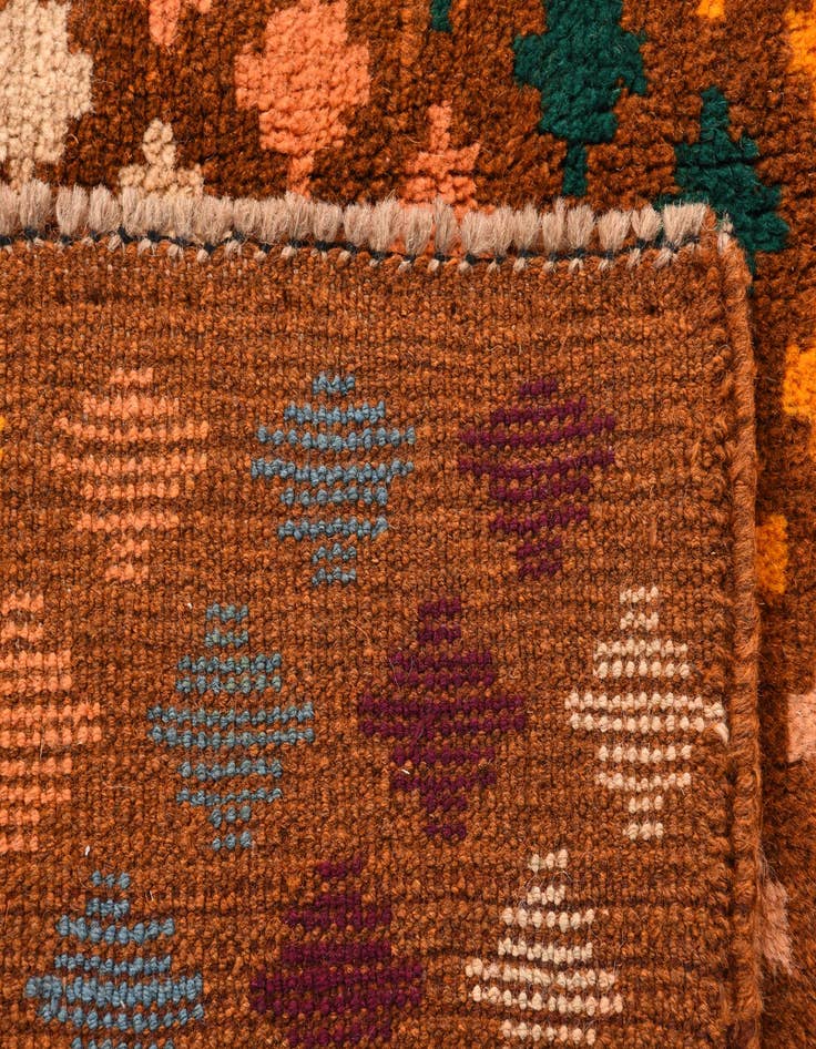 Detail image of 6' 2 x 8' 4  Hand Knotted Balouch Wool Rug