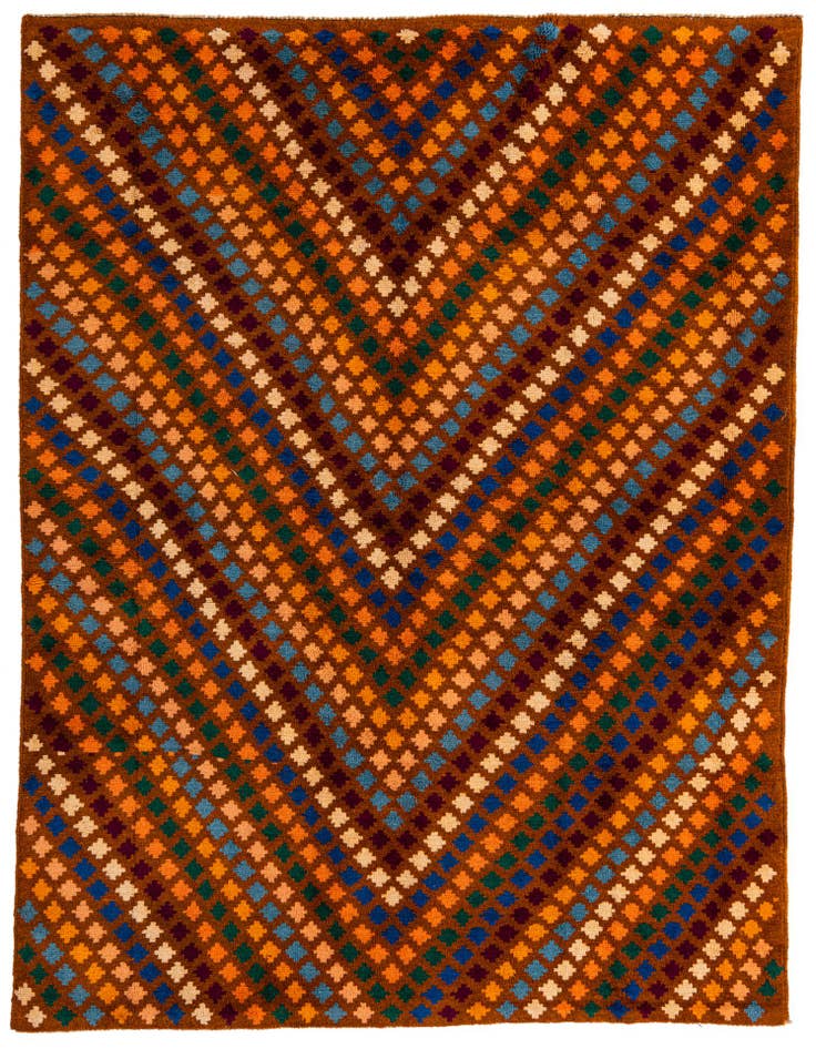 Detail image of 6' 2 x 8' 4 Hand Knotted Balouch Wool Rug