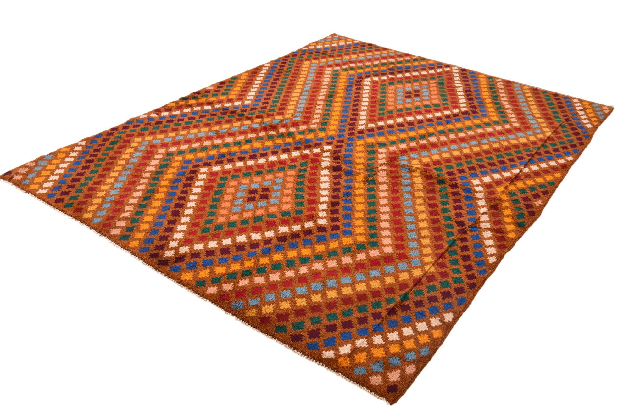 6' 2 x 8' 3 Hand Knotted Balouch Wool Rug