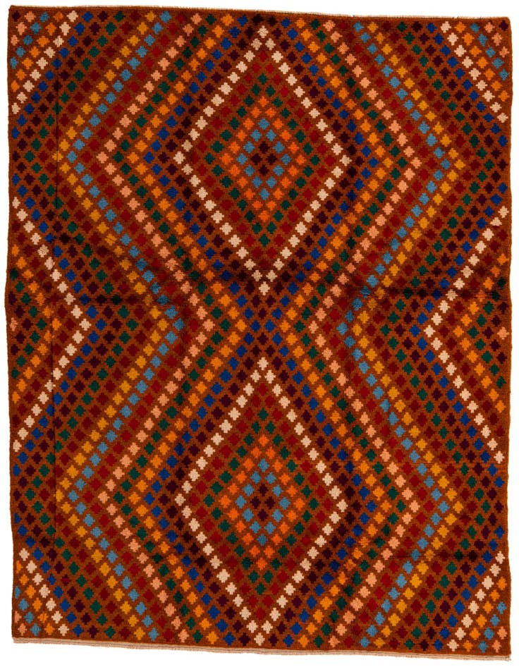 Detail image of 6' 2 x 8' 3 Hand Knotted Balouch Wool Rug