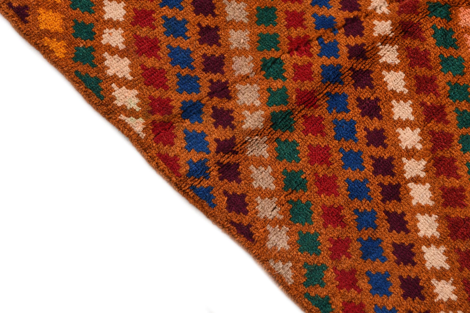 5' 6 x 8' Hand Knotted Balouch Wool Rug