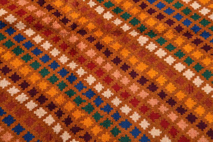 5' 6 x 8' Hand Knotted Balouch Wool Rug