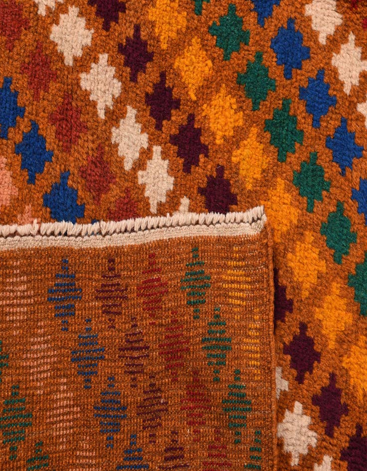 Detail image of 5' 6 x 8'  Hand Knotted Balouch Wool Rug