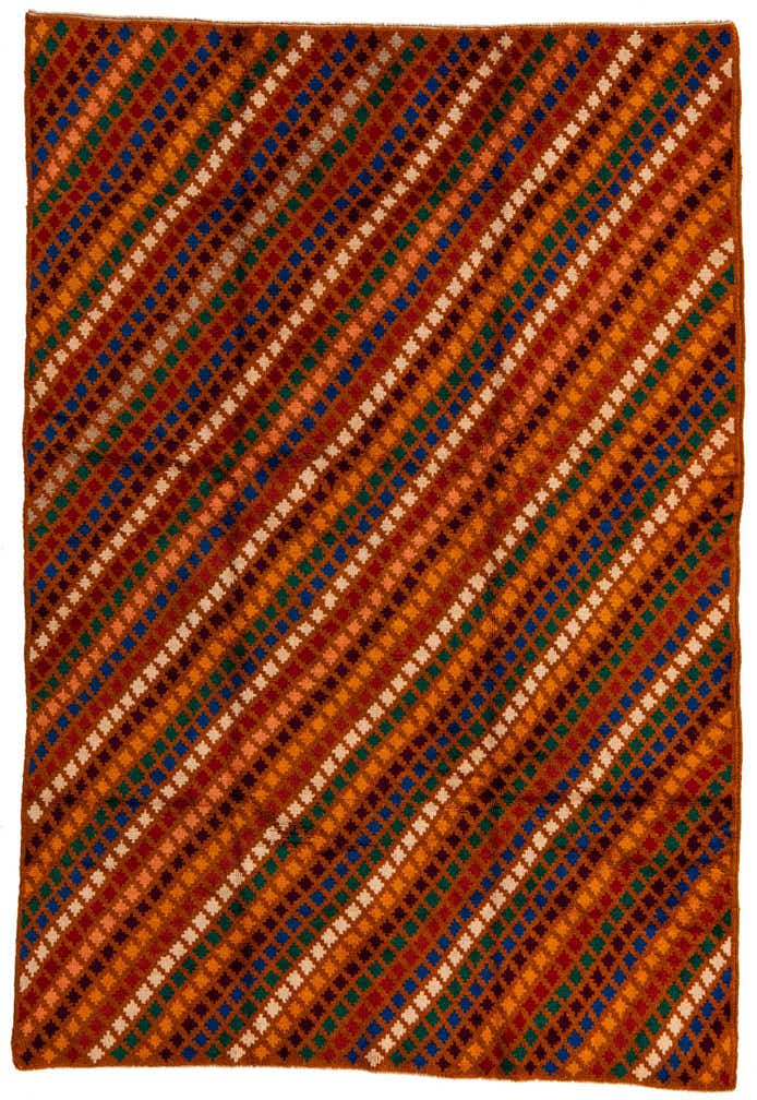 5' 6 x 8' Hand Knotted Balouch Wool Rug