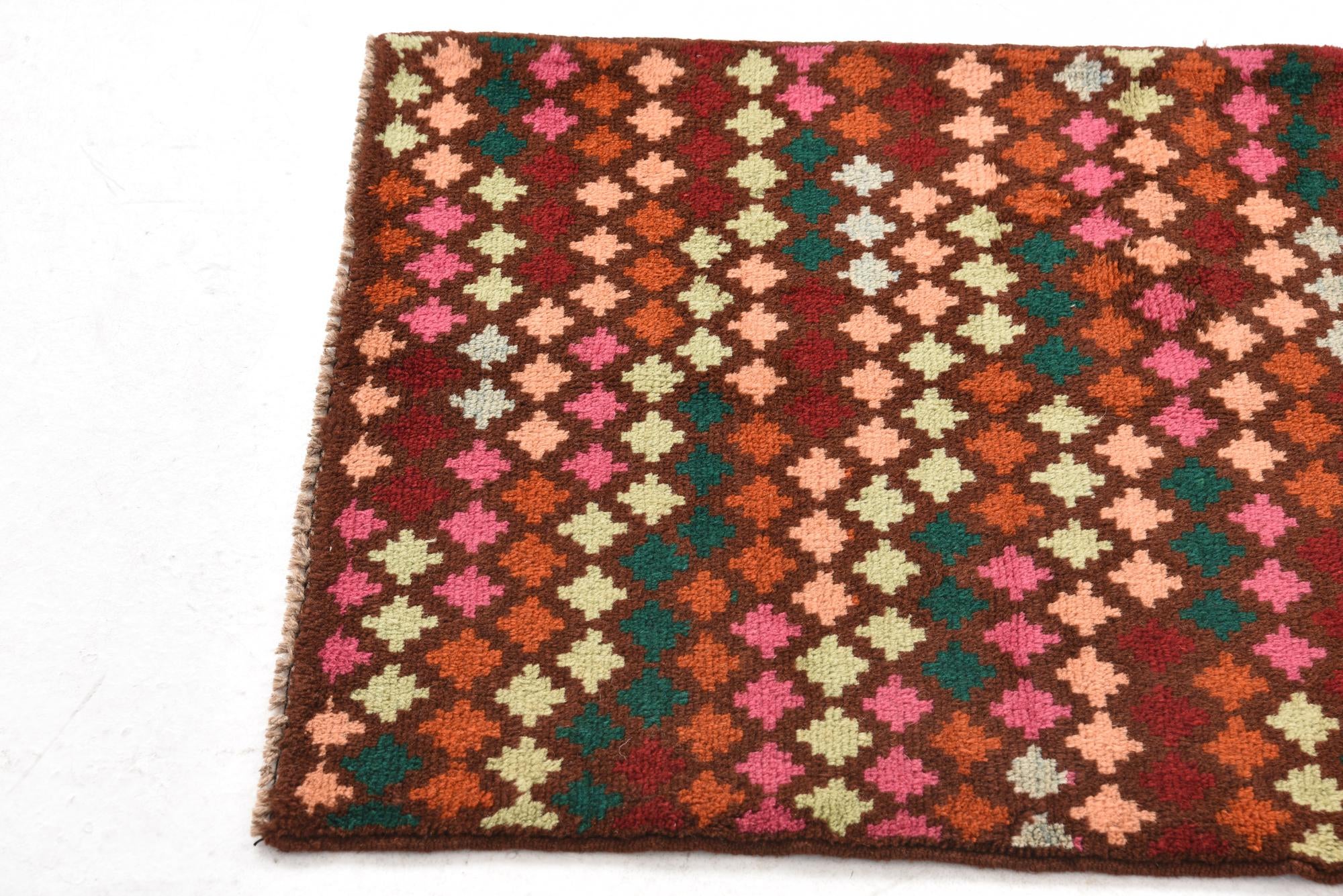 2' 3 x 3' Hand Knotted Balouch Wool Rug
