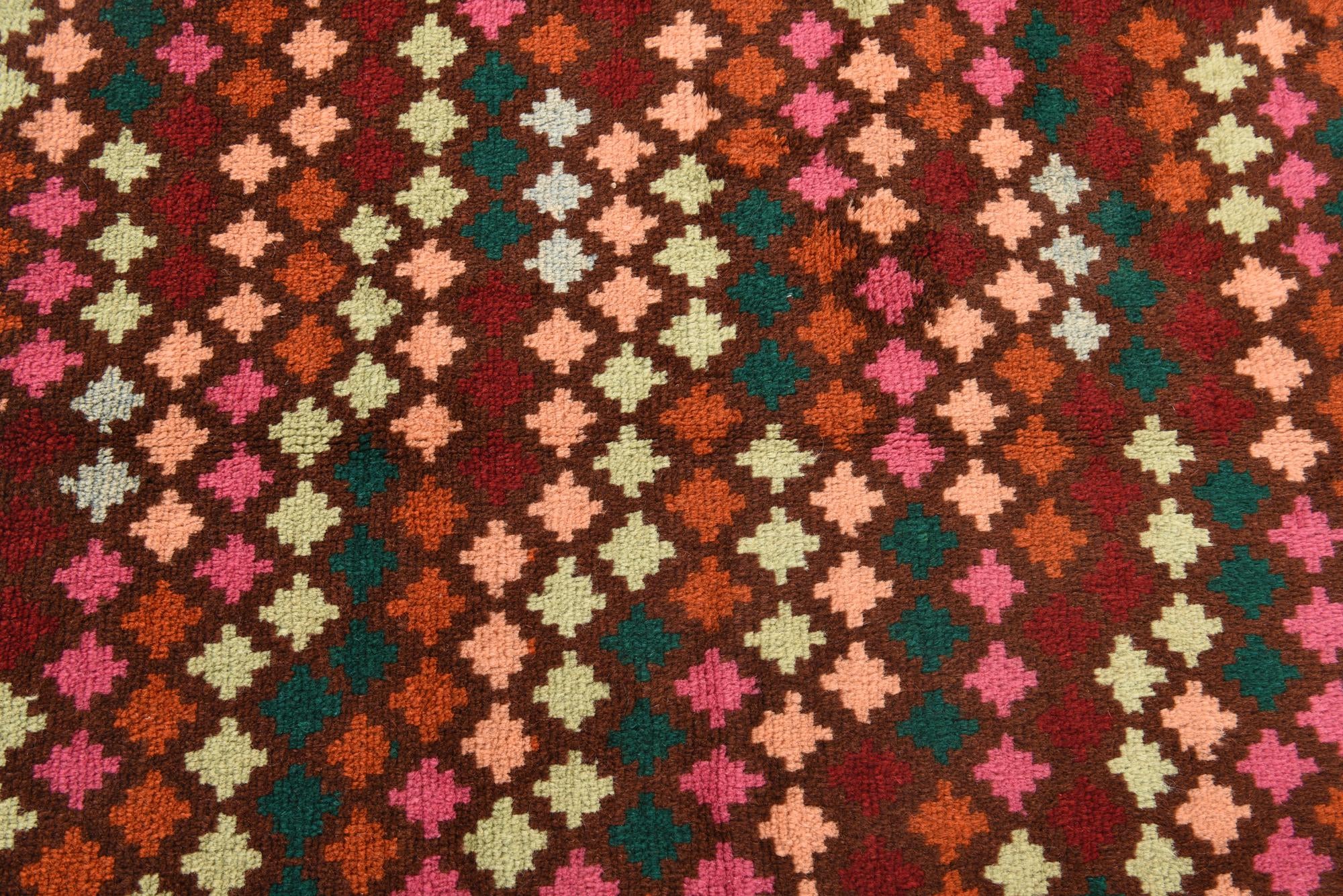 2' 3 x 3' Hand Knotted Balouch Wool Rug