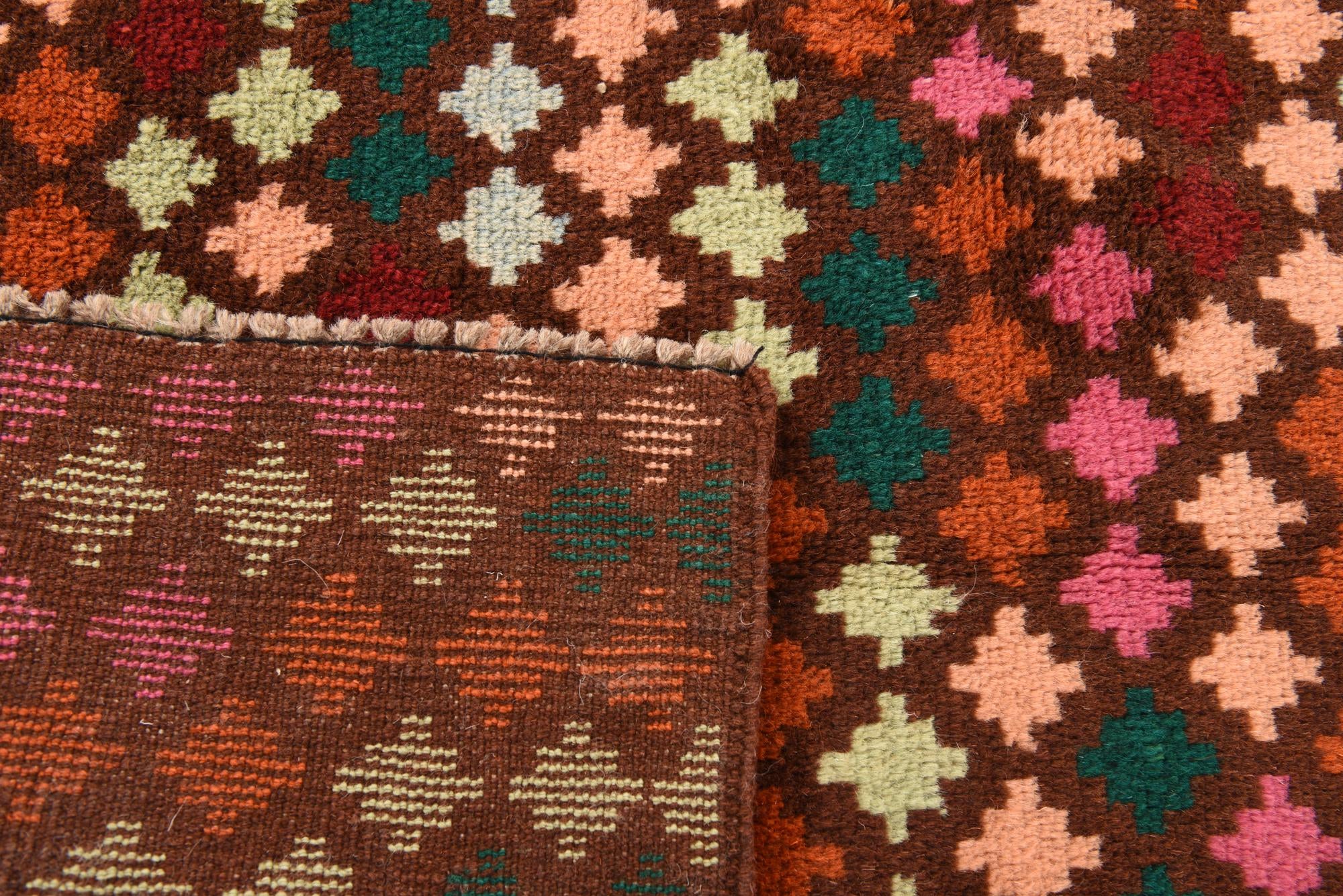 2' 3 x 3' Hand Knotted Balouch Wool Rug