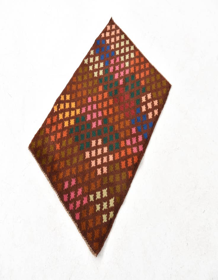 Detail image of 2' 1 x 3' Hand Knotted Balouch Wool Rug