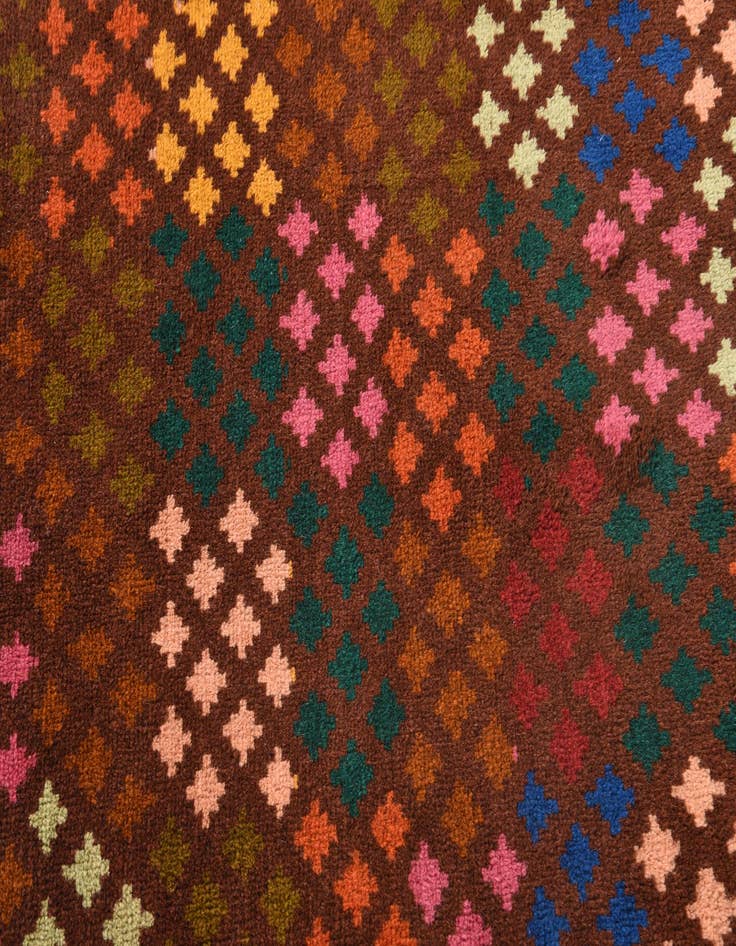 Detail image of 2' 1 x 3'  Hand Knotted Balouch Wool Rug