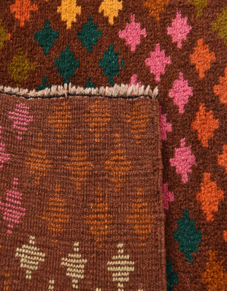 Detail image of 2' 1 x 3'  Hand Knotted Balouch Wool Rug
