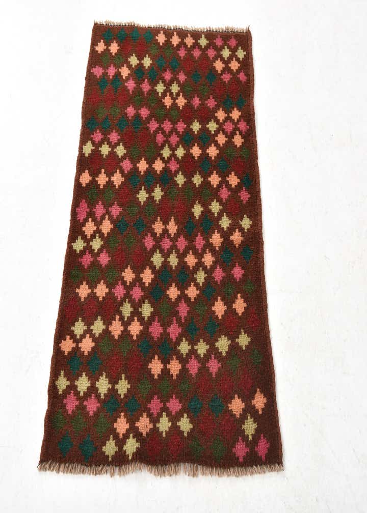 2' 1 x 3' Hand Knotted Balouch Wool Rug