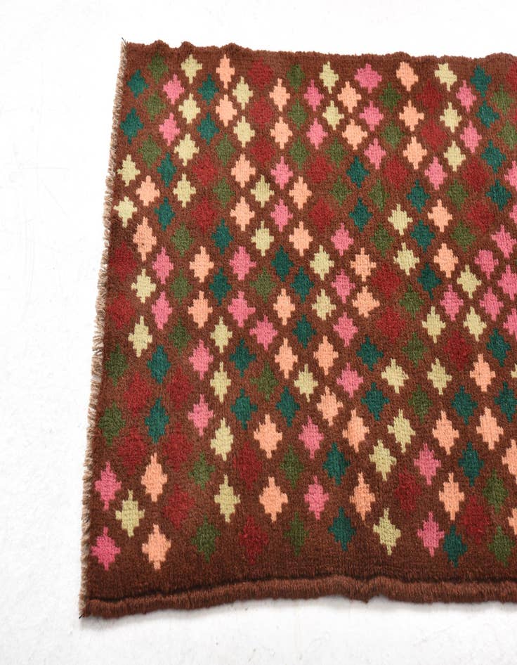 Detail image of 2' 1 x 3'  Hand Knotted Balouch Wool Rug