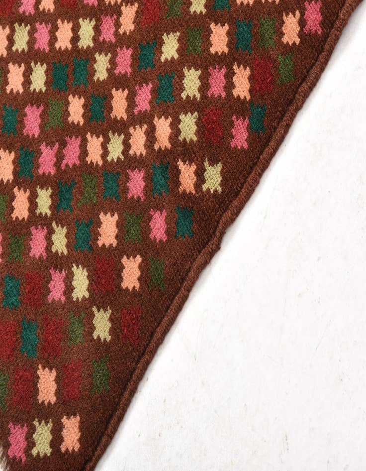 Detail image of 2' 1 x 3'  Hand Knotted Balouch Wool Rug