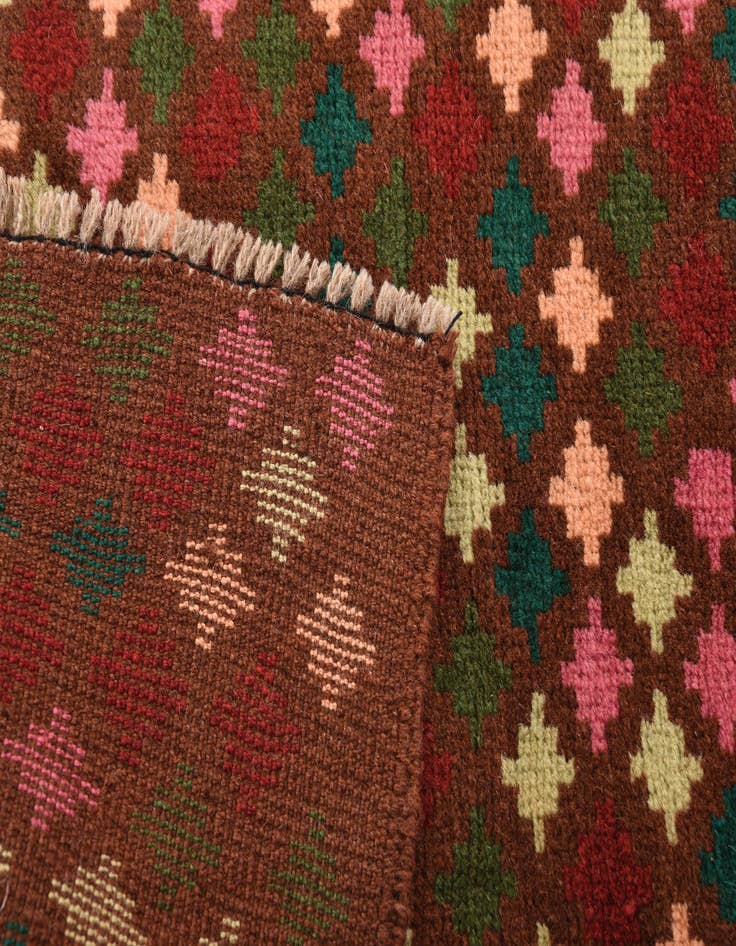 Detail image of 2' 1 x 3'  Hand Knotted Balouch Wool Rug