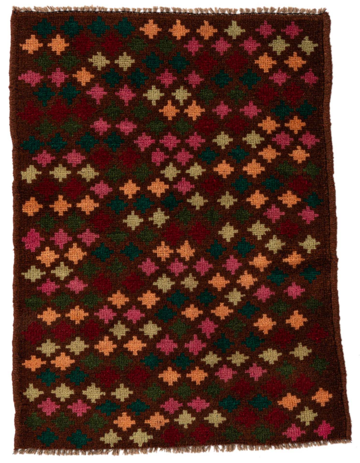 2' 1 x 3' Hand Knotted Balouch Wool Rug
