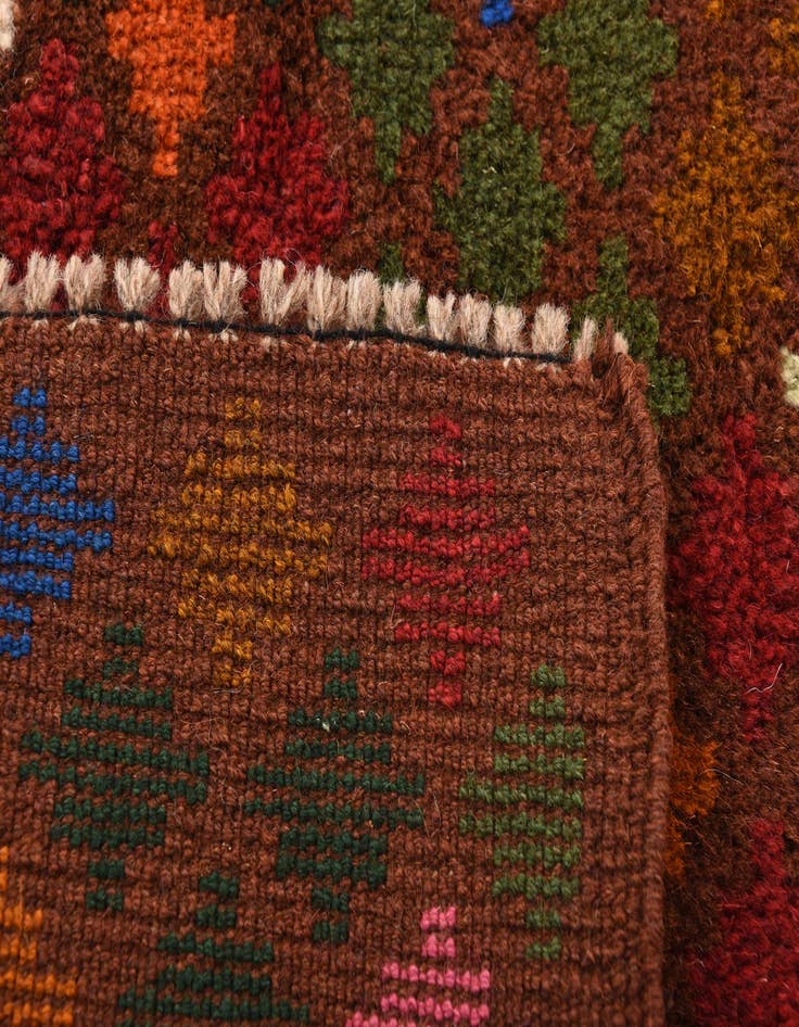 Detail image of 2' 1 x 2' 11 Hand Knotted Balouch Wool Rug