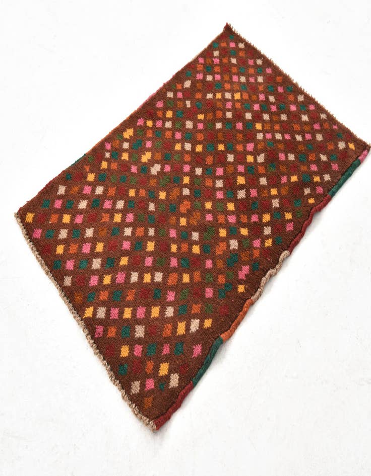 Detail image of 2' x 2' 11 Hand Knotted Balouch Wool Rug