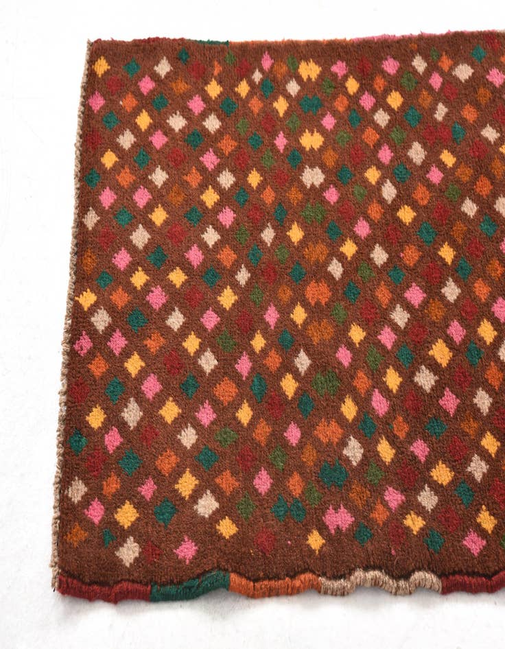 Detail image of 2' x 2' 11 Hand Knotted Balouch Wool Rug