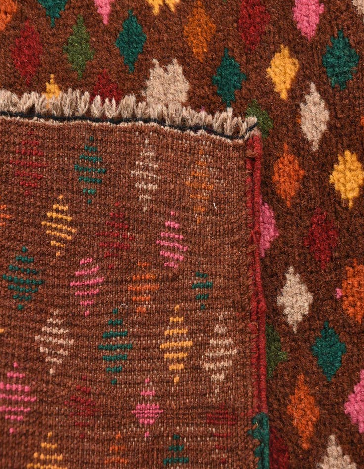 Detail image of 2' x 2' 11 Hand Knotted Balouch Wool Rug