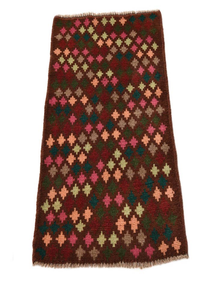 Detail image of 2' 2 x 3'  Hand Knotted Balouch Wool Rug