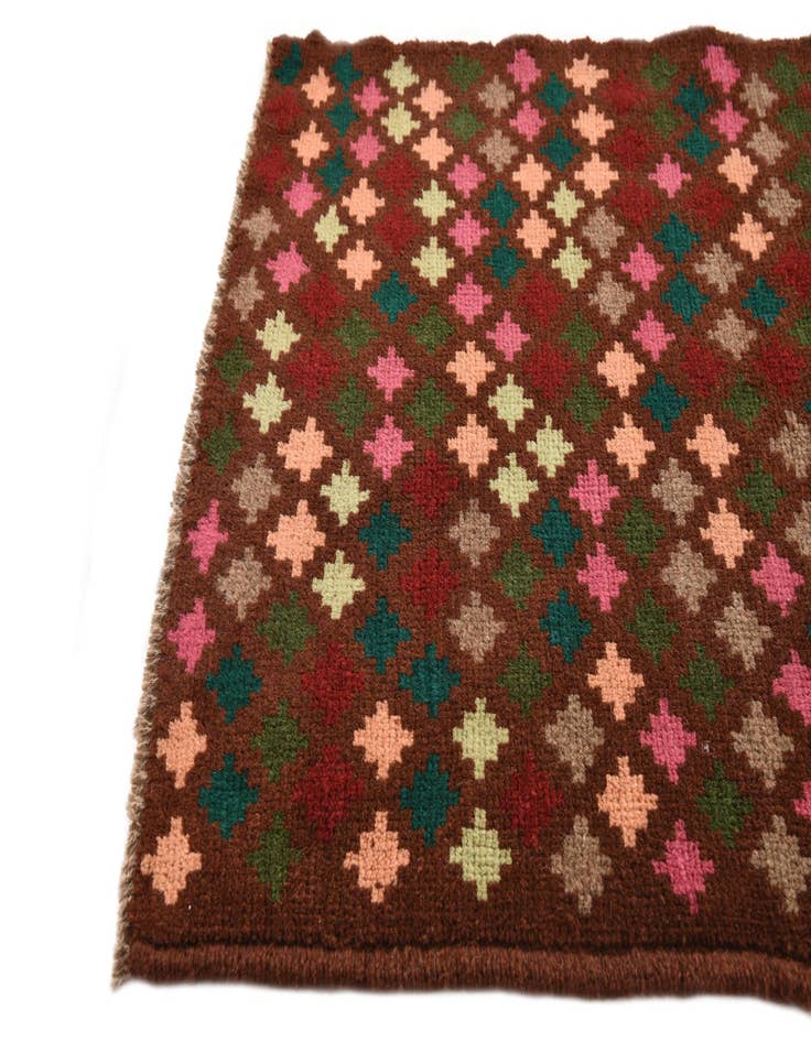 Detail image of 2' 2 x 3'  Hand Knotted Balouch Wool Rug