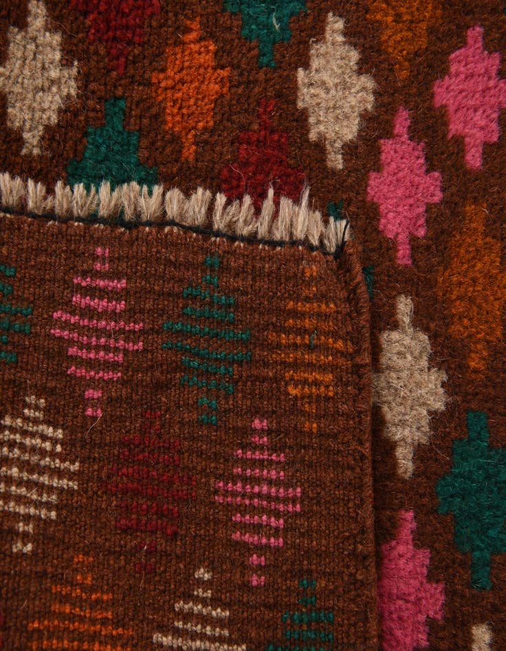 Detail image of 2' x 3'  Hand Knotted Balouch Wool Rug