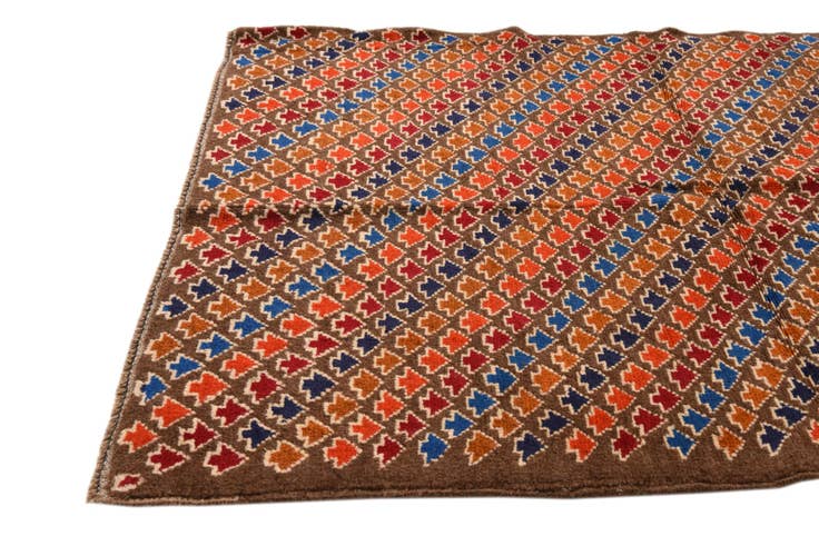 Detail image of 115cm x 175cm anudado a mano Balouch Alfombra Lana