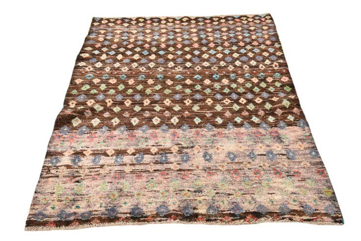 Detail image of 3' 9 x 5' 2 Hand Knotted Balouch Wool Rug