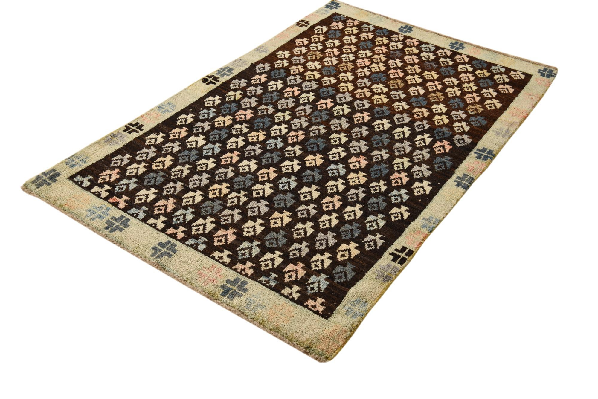 4' x 6' 4 Hand Knotted Balouch Wool Rug
