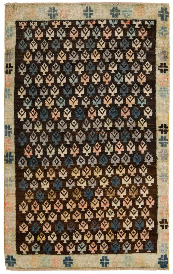 Detail image of 4' x 6' 4 Hand Knotted Balouch Wool Rug