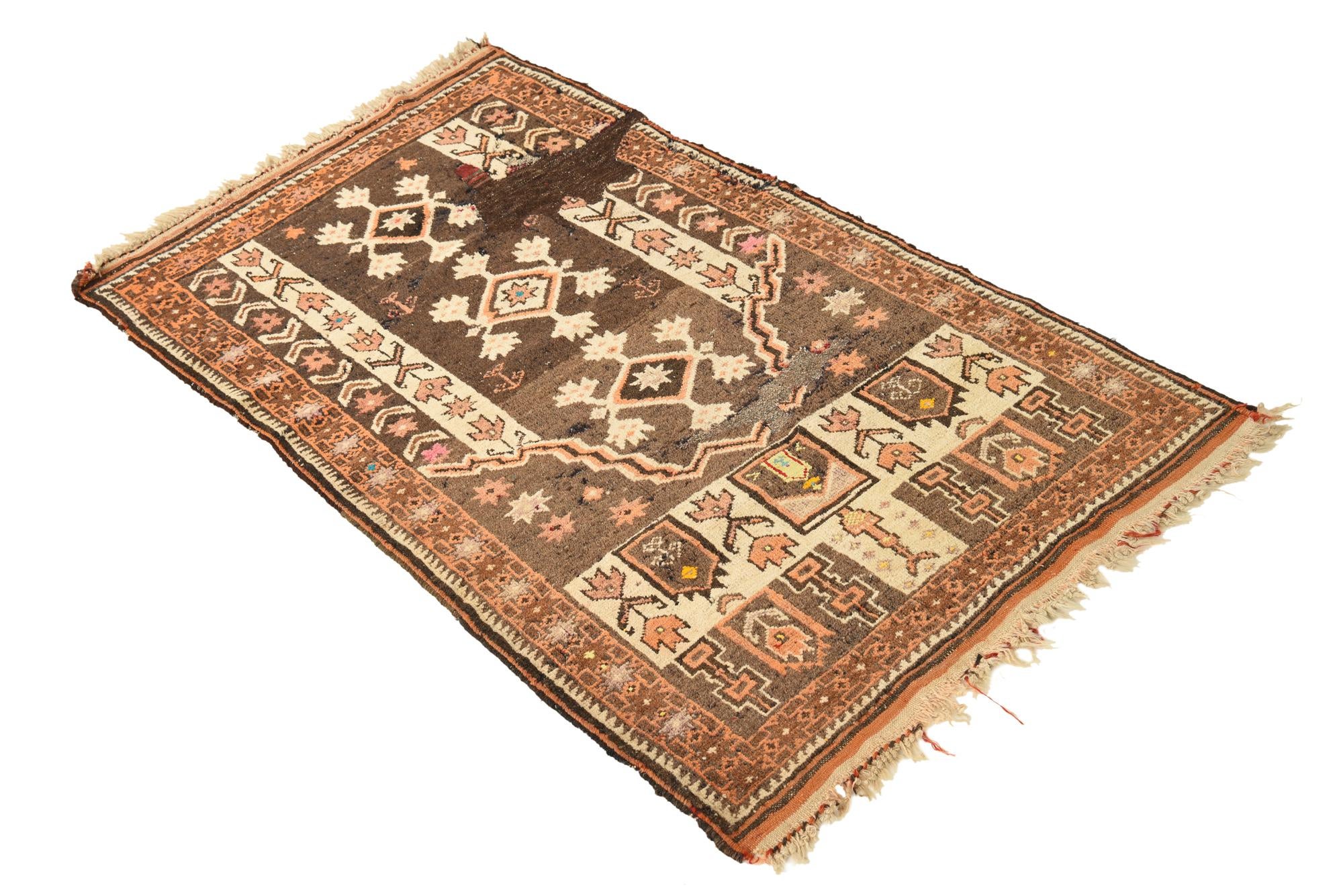 2' 7 x 4' 9 Hand Knotted Balouch Persian Wool Rug