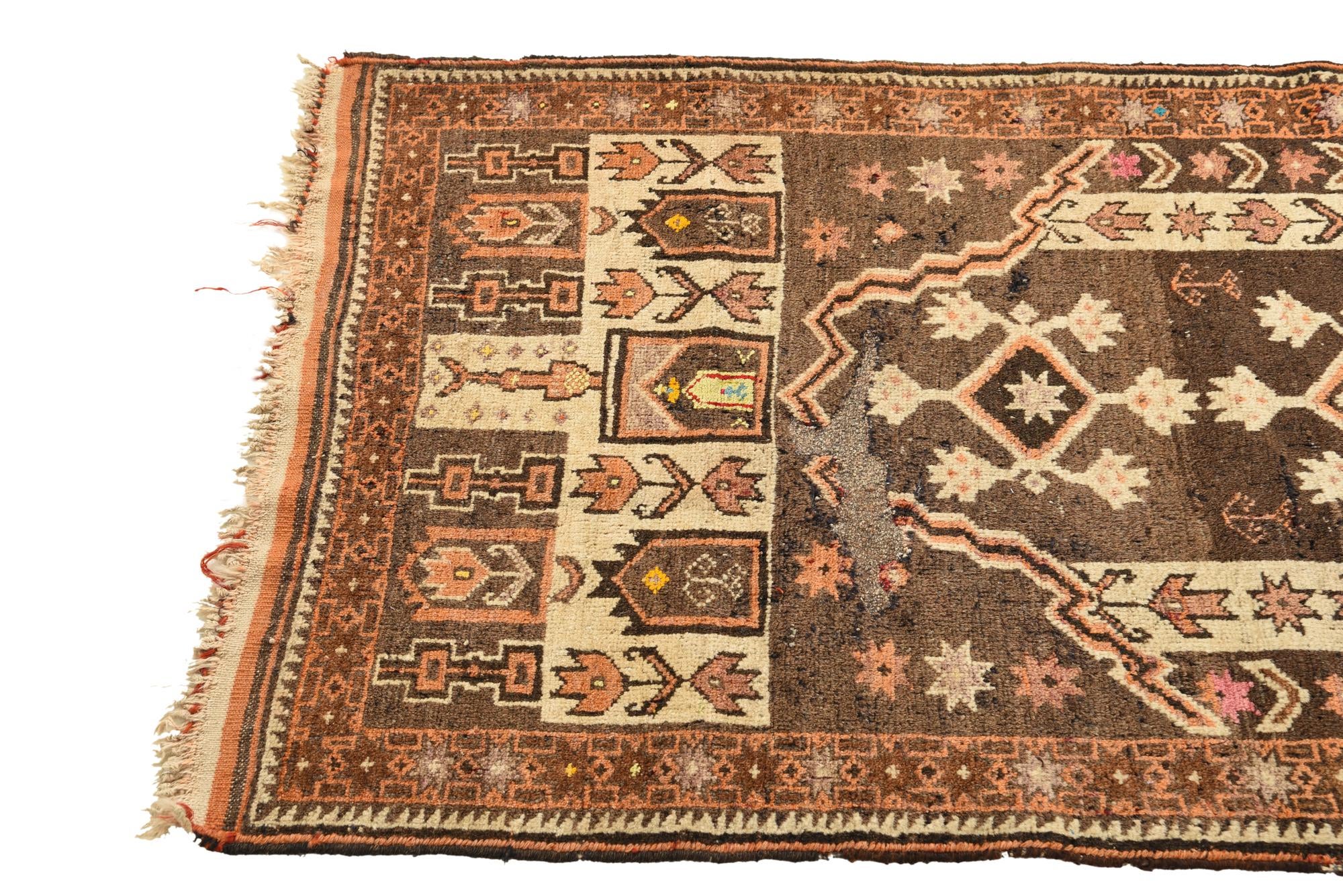 2' 7 x 4' 9 Hand Knotted Balouch Persian Wool Rug