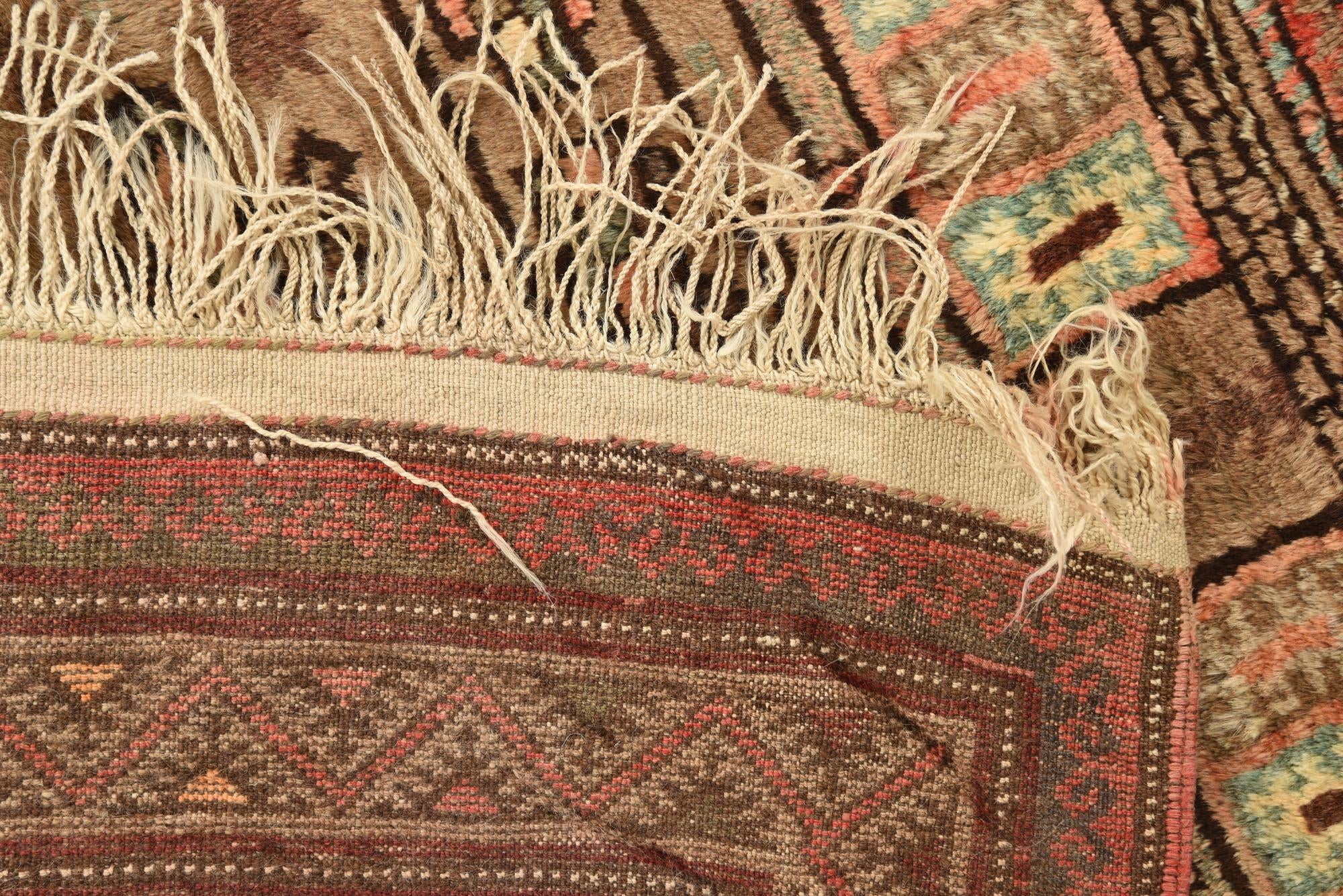 4' 7 x 6' 8 Hand Knotted Balouch Persian Wool Rug