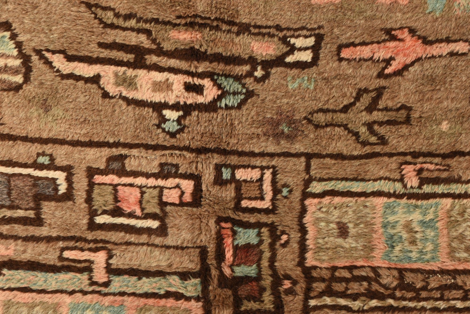 4' 7 x 6' 8 Hand Knotted Balouch Persian Wool Rug