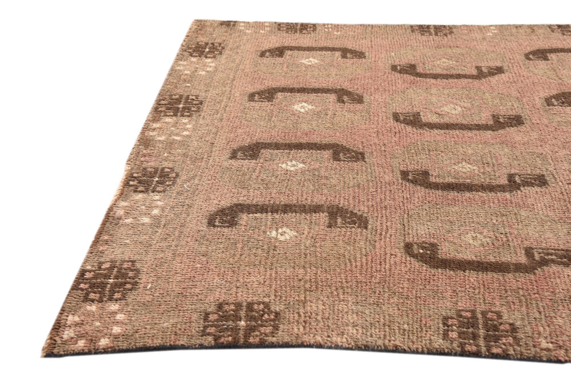 3' 3 x 6' 2 Hand Knotted Balouch Persian Wool Rug