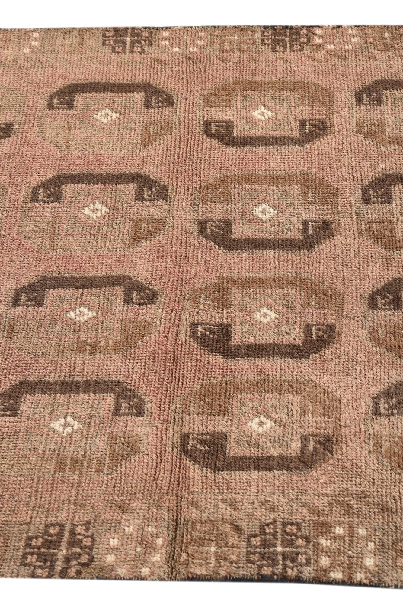 3' 3 x 6' 2 Hand Knotted Balouch Persian Wool Rug
