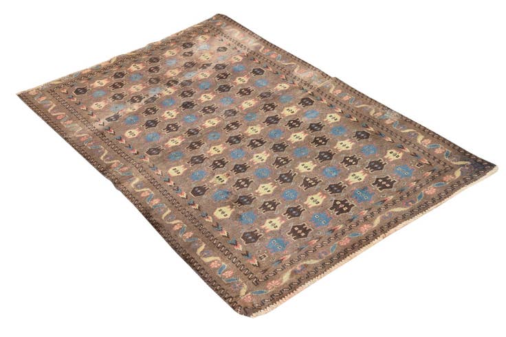 Detail image of 2' 10 x 4' 4 Hand Knotted Balouch Persian Wool Rug