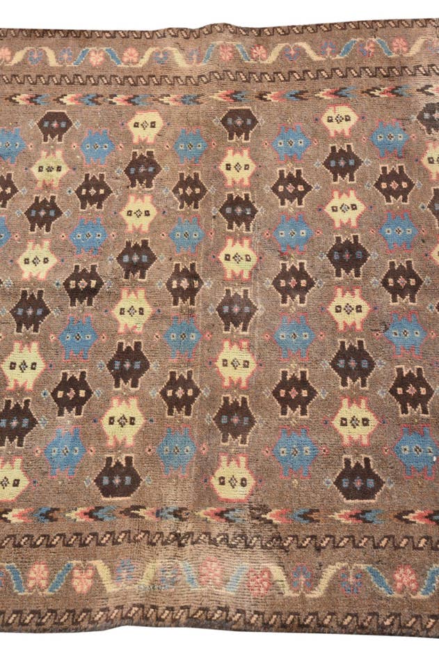 Detail image of 2' 10 x 4' 4 Hand Knotted Balouch Persian Wool Rug