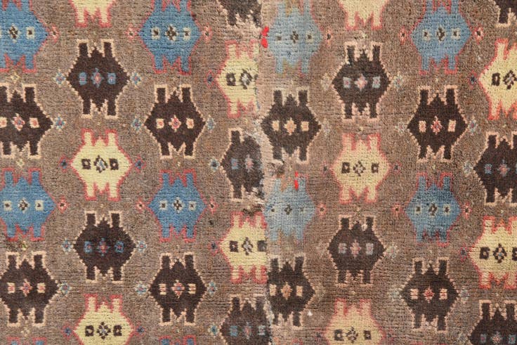 Detail image of 2' 10 x 4' 4 Hand Knotted Balouch Persian Wool Rug