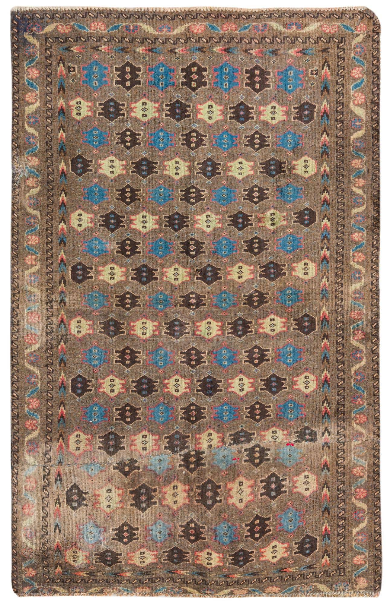 2' 10 x 4' 4 Hand Knotted Balouch Persian Wool Rug