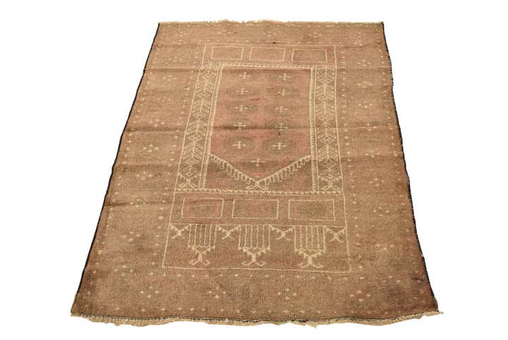 2' 10 x 4' 6 Hand Knotted Balouch Persian Wool Rug