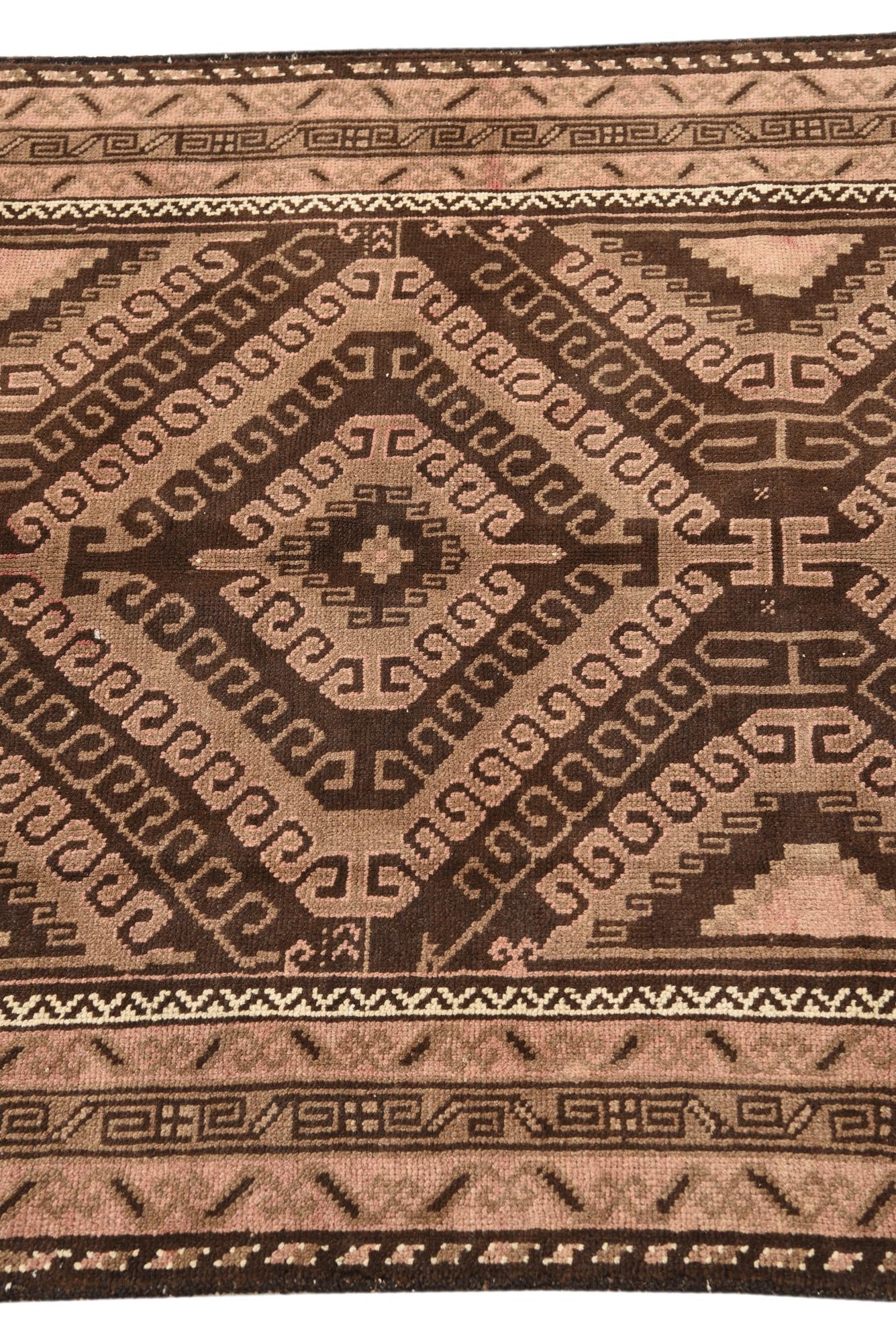 3' 5 x 6' 9 Hand Knotted Balouch Persian Wool Rug