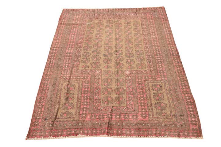 3' 1 x 4' 7 Hand Knotted Balouch Persian Wool Rug