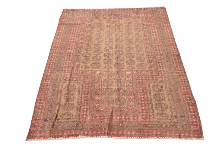 Detail image of 3' 1 x 4' 7 Hand Knotted Balouch Persian Wool Rug