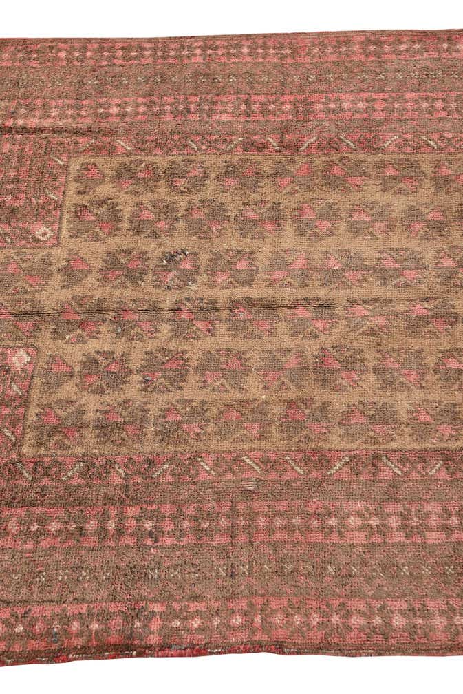 3' 1 x 4' 7 Hand Knotted Balouch Persian Wool Rug